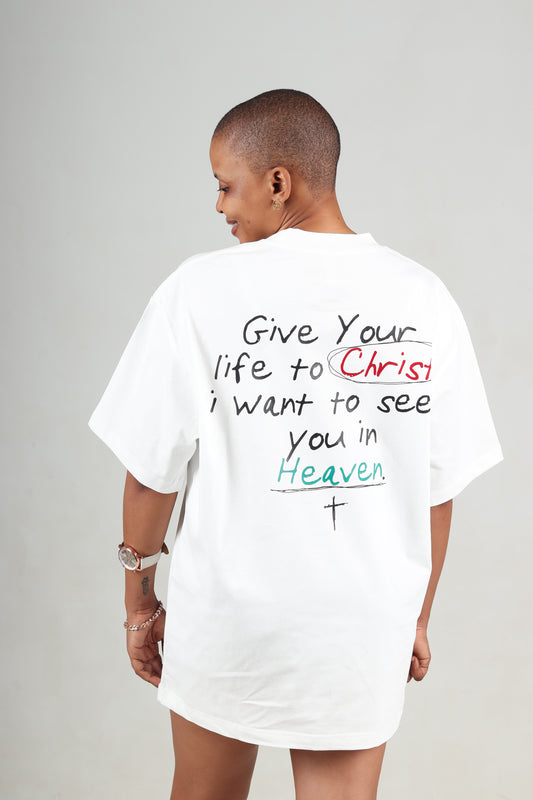 KRAPHIC UNISEX THE CROSS Premium Oversized Fit T-Shirt