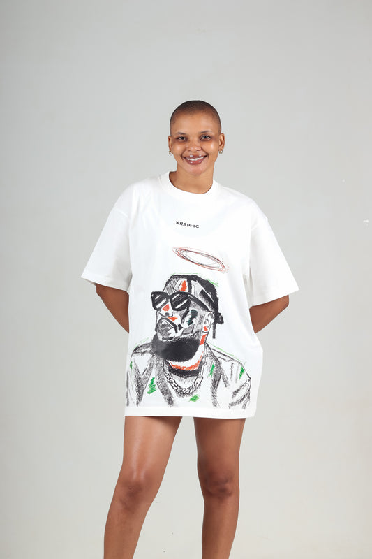 KRAPHIC UNISEX COMPOSURE Premium Oversized Fit cotton T-Shirt