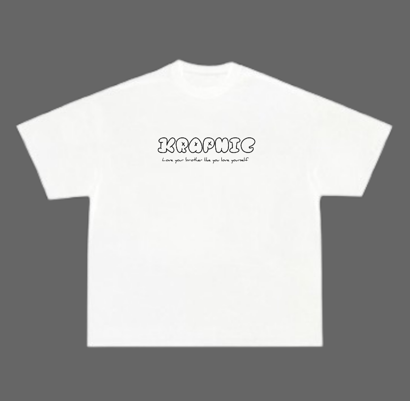 KRAPHIC UNISEX BROTHERS Heavyweight Oversized T-Shirt