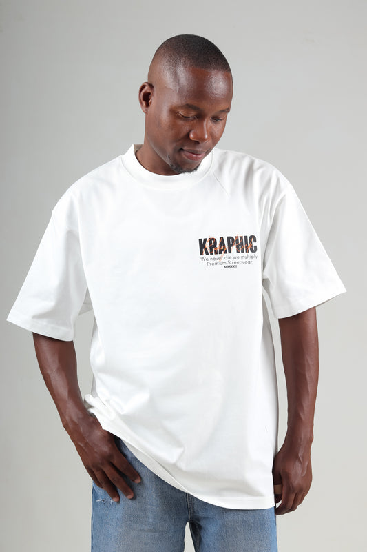 KRAPHIC UNISEX HONOUR-87: Oversized Fit Heavyweight Tee