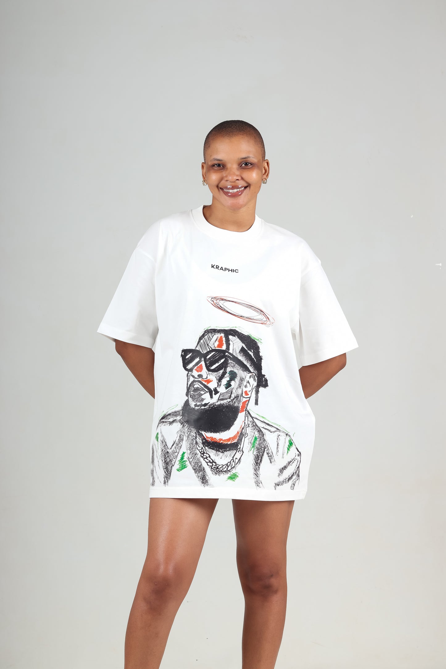 KRAPHIC UNISEX COMPOSURE Premium Oversized Fit cotton T-Shirt