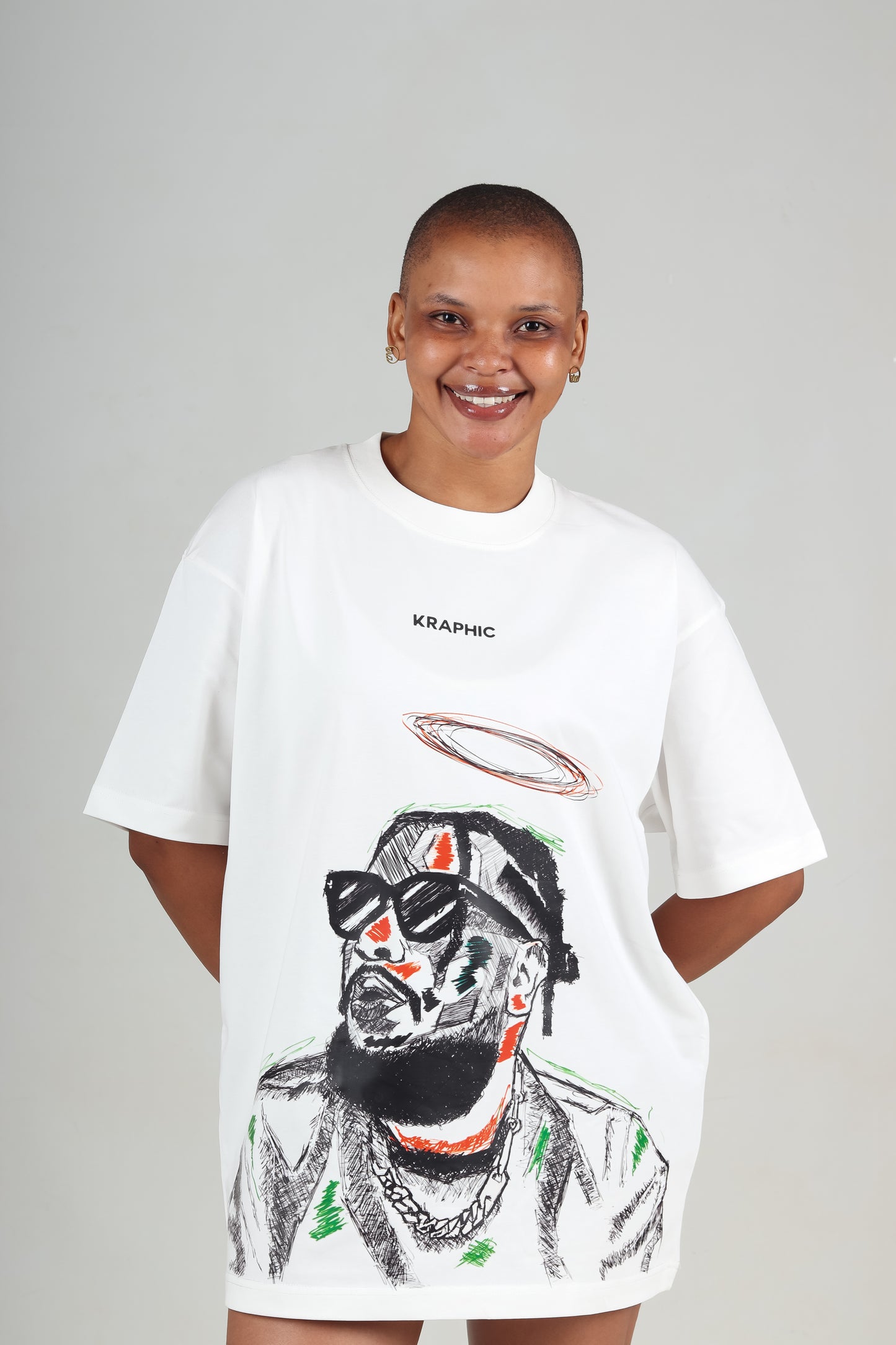 KRAPHIC UNISEX COMPOSURE Premium Oversized Fit cotton T-Shirt