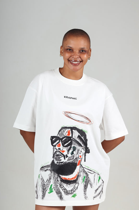 KRAPHIC UNISEX COMPOSURE Premium Oversized Fit cotton T-Shirt