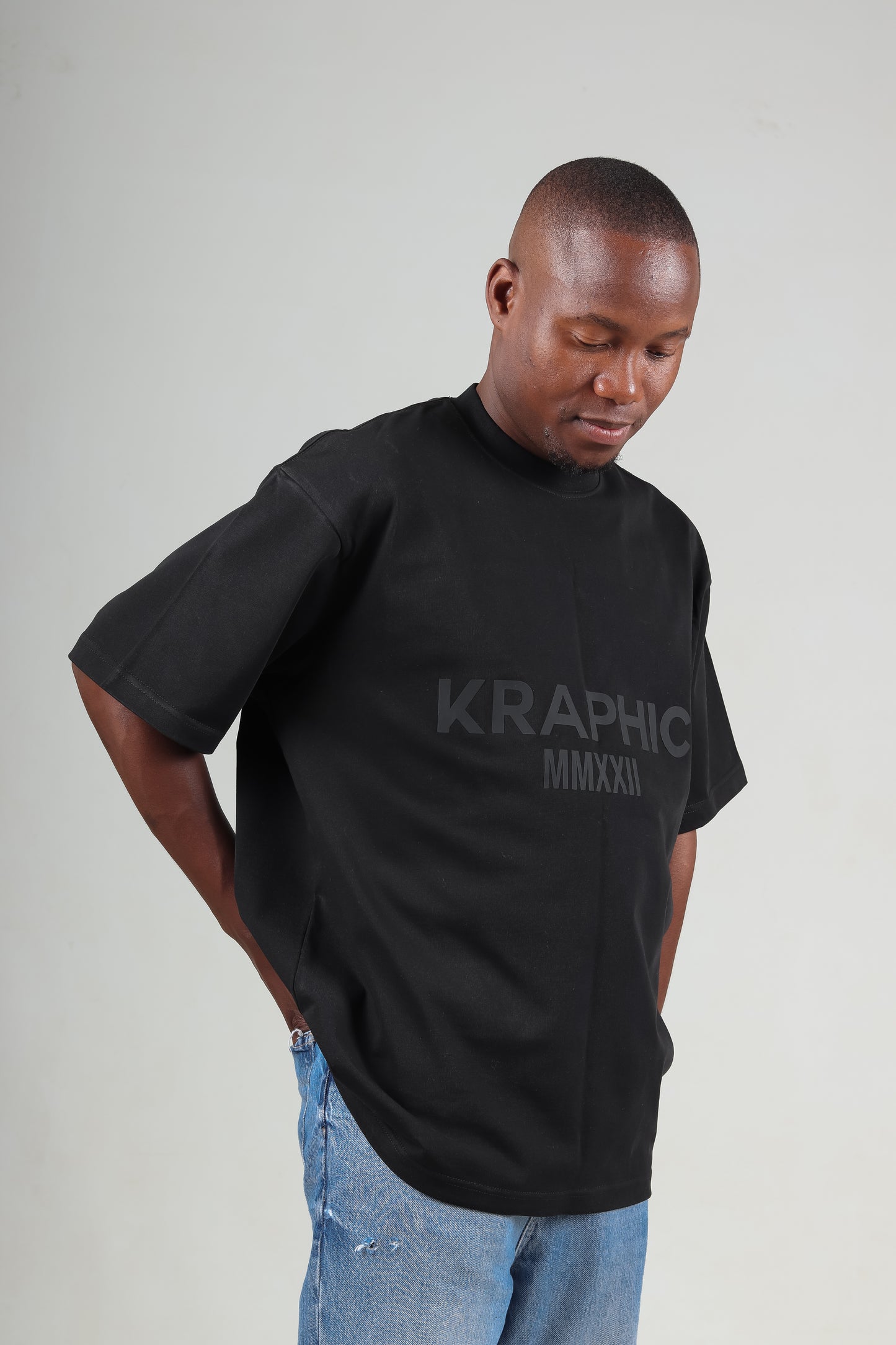 KRAPHIC UNISEX ESSENTIAL Oversized Fit Heavyweight Premium Cotton T-Shirt